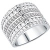 AIHUASI JEWELRY Wide Wedding Band for Women AAAAA Cz Anniversary