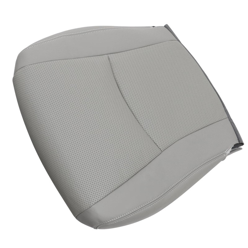 SecosAutoparts Gray Front Driver Side Bottom Microfiber Leather Seat Cover
