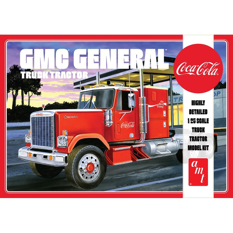 AMT Skill 3 Model Kit GMC General Truck Tractor Coca-Cola