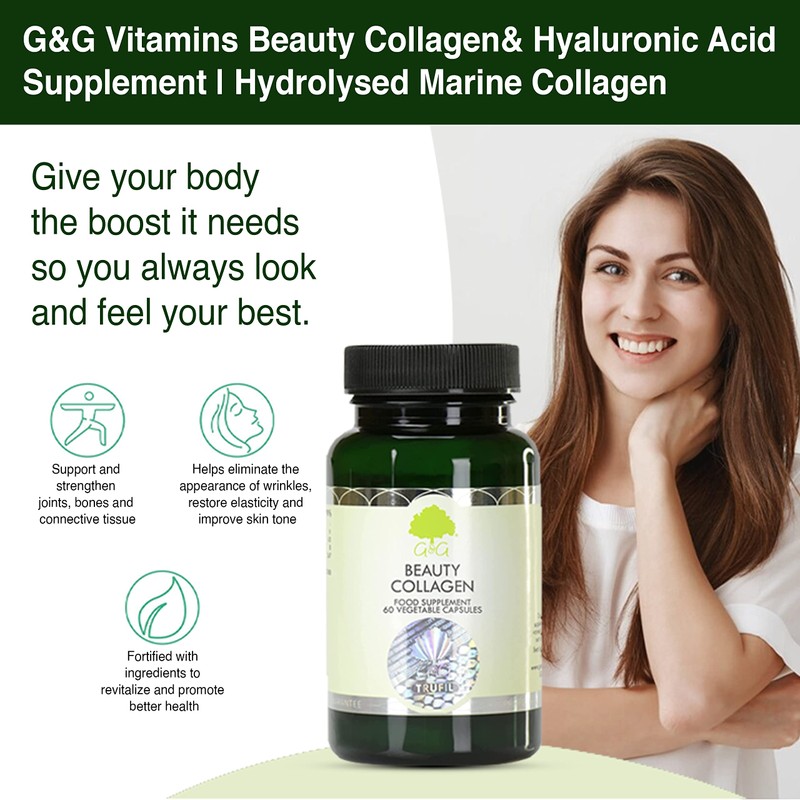 Beauty Collagen | Collagen & Hyaluronic Acid Supplement | 60