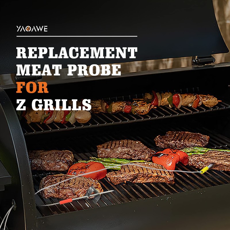 2-Pack Meat Probe Replacement for Oklahoma Joe's, Z Grills, Cuisinart