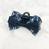 Burnaby Navy Nuarif Layered Ribbon Pincer Pin / 버나비 네이비