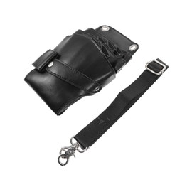 Vaguelly Hair Stylist Pouch Crossbody Bag Multipurpose Hairdressing Tool Storage with Wear Resistant PU Design for Salon Scissors and Barber