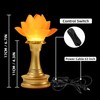 CFSHGLPSF 6.5inch 1 Pair-7 Color LED Lotus Flower Lamp -