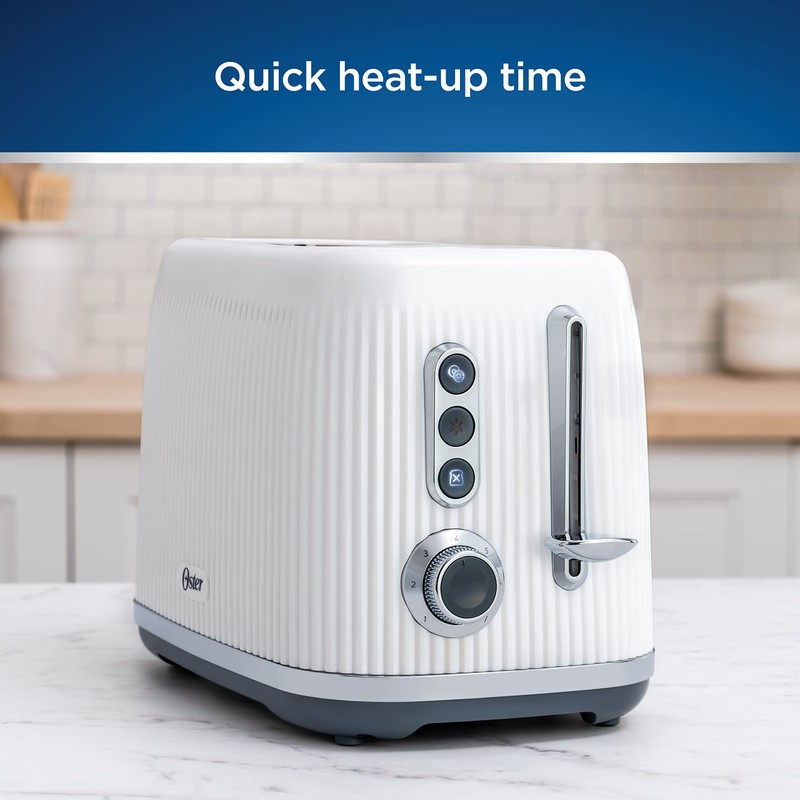 Oster® Retro 2-Slice Toaster with Quick-Check Lever, Extra-Wide Slots, Impressions