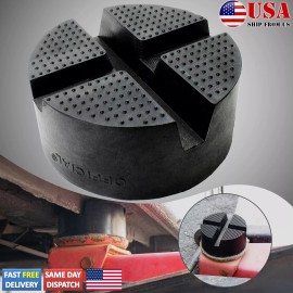 Unbranded 3 Tons Universal Trolley Cross Slotted Floor Jack Rubber Pad Adapter Pinch Weld