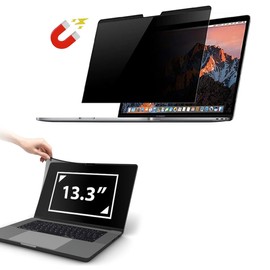 AJPARTS UK Magnetic Privacy Screen 13.3 Inch for Lenovo/Hp/Dell/Acer/for ThinkPad/for Thinkbook/Asus/Sony, Removable 16:9 Aspect Laptop Privacy Shield, Anti Blue Light Glare 14in Laptop Privacy Filter
