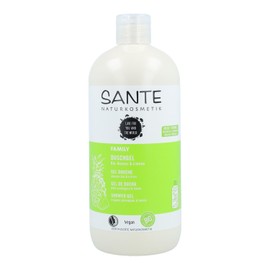 SANTE Naturkosmetik Refreshing Shower Gel with Citrus Fragrance, Moisturising Shower Care for Smooth Skin in Advantage Size, with Organic Pineapple and Lime, Family Shower Gel, 1 x 500 ml