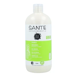 SANTE Naturkosmetik Refreshing Shower Gel with Citrus Fragrance, Moisturising Shower Care for Smooth Skin in Advantage Size, with Organic Pineapple and Lime, Family Shower Gel, 1 x 500 ml