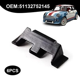 6PCS Front Headlight Trim Clips Compatible with Mini Cooper R55 R56 R57 R58 R59 R60 R61 F54 F55 F56 Car Front Headlight Trim Clips Headlight Bezel Mounting Clip 51132752145