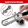 Pack of 2 Chainsaw Chains, 6 Inch Mini Chainsaw Replacement