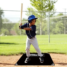 Xanadued Baseball Training Mat, T Ball, Baseball and Softball Batter Stance Training Mat, Batting Mat 23.6 x 35.4 Inch, Baseball Hitting Mat, Baseball Standing Mat for Swing Pitching Training