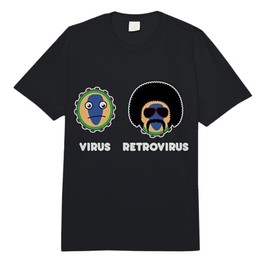 Computer Virus Retrovirus Afro Funny Programmers Gift Comfort Colors Adult Heavyweight T-Shirt