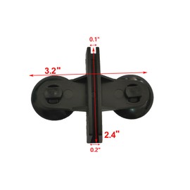 AQUANEAT 12 Pack Aquarium Divider, Suction Cup Divider Black, Plastic Sheet Isolation Holder for Fish Tank