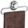 MaxHold No-Drilling/Suction Cup Round Towel Ring - Vaccum System - Stainless Steel Never Rust - Towel Rail for Bathroom & Kitchen