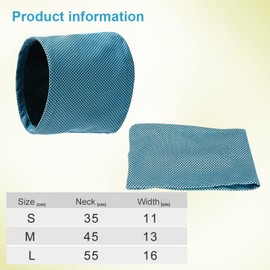 Cooling Collar for Dogs, Dog Bandanas Cooling, Dog Collar Cooling, Cooling Neckerchief Dog, Headscarves Cooling Dog, Summer Pet Instant Cooling Scarf (L)