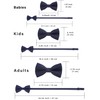 WELROG Classic Tied Bow Tie Kids & Men'Formal Solid Tuxedo