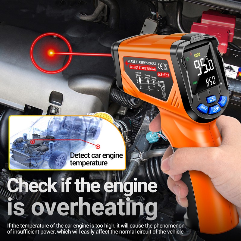ANENG TH06 Infrared Laser Thermometer -20℃~750℃ / -4℉~1382℉ VA Reverse