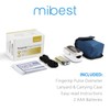 mibest OLED Finger Pulse Oximeter, O2 Meter, Dual Color White/Luxury