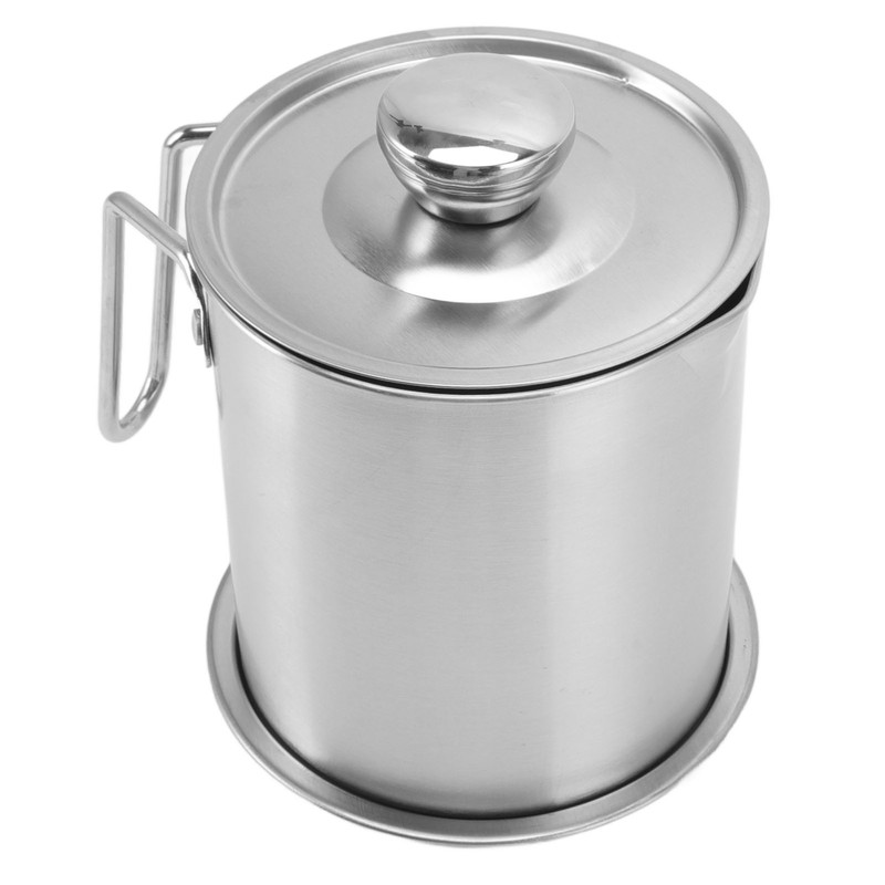 Bacon Grease Container Stainless Steel High Temperature Resistance Oil Strainer