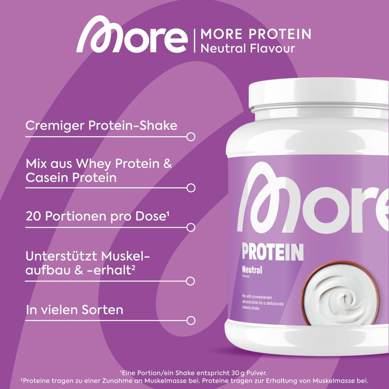 MORE NUTRITION Total Protein, Sample Bundle, 6 x 25g, Protein