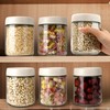 EONJOE 6-Pack 16oz Glass Jars with Lids for Food Storage
