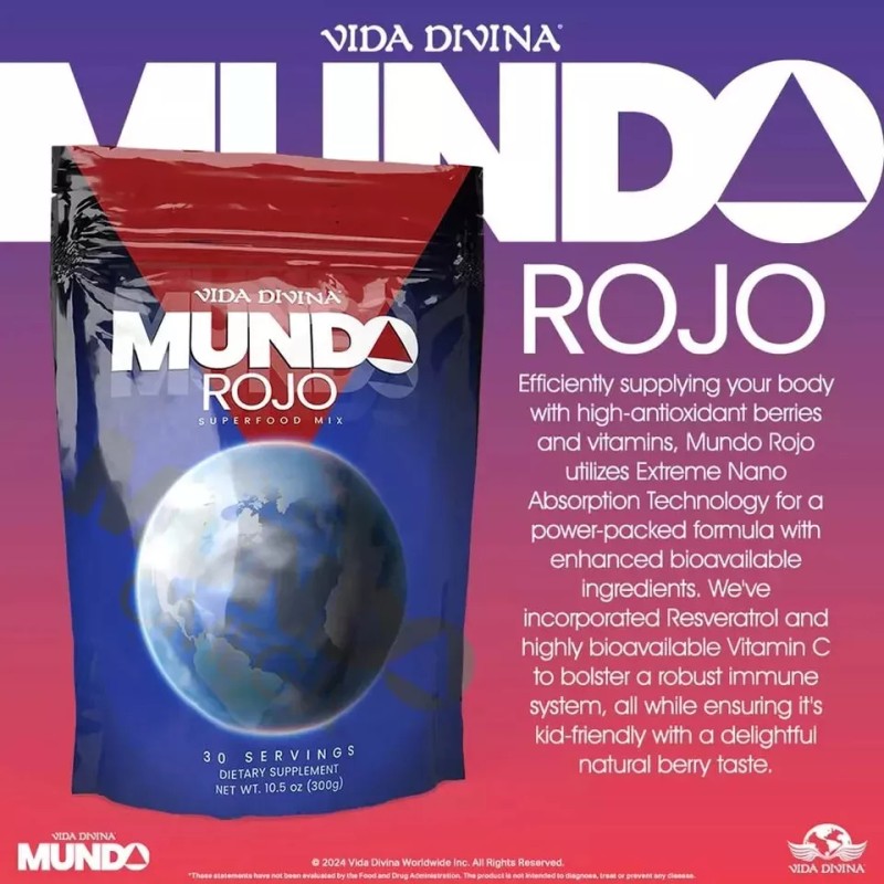 Vida Divina *Red World*Mundo Rojo*Vida Divina*Vegan/S
