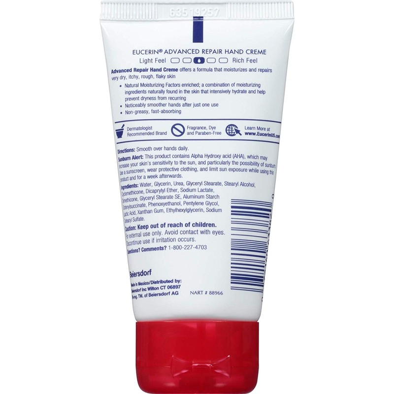 Eucerin Advanced Repair Hand Cream, 2.7 Ounces Each (Value Pack