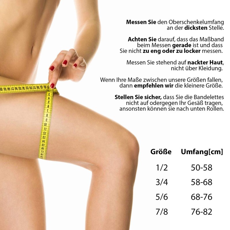 Moltico Gabriella Elastic Thigh Bands Against Friction Lace Anti Chafing