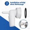 VIOKS Hose Nozzle Angle 90 Degree with Condensate Connection for