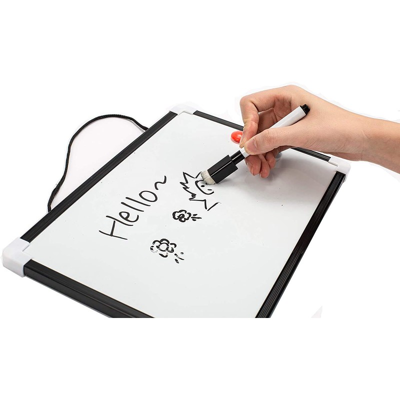 A4 Dry Wipe Whiteboard and Eraser | Home Kitchen Office