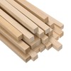 M METERXITY 20-Pack Wood Square Dowel Rods, 25/64 x 10