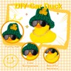 CoFuBcad Car Rubber Ducks Dashboard Decoration 2 Pack Winter Ducks