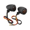 2Pcs Motorcycle Retro Rear Turn Signal Lights Indicator Full Metal