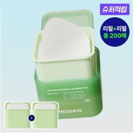 MEDIHEAL [Super Rewards] Mediheal Tea Tree Trouble Soothing Toner Pad Refill + Refill Special Set (200 pads)