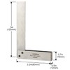 TOOLCOOL Machinist Square Engineers Square Try Square 90 Degree Right