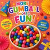 Bulk Rainbow Gumballs 1 Inch 4 lb, No Artificial Dyes