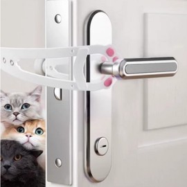 Pet Cat Door Stopper Lock Anti-Opening Device Door Lock 2ea