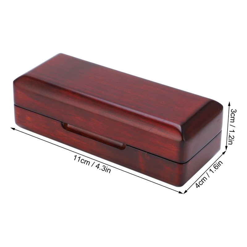 Solid Wood Mouthpiece Case Box Portable Storage for Sax Musical