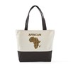 CafePress African Art Canvas Tote Top Zipper Closure