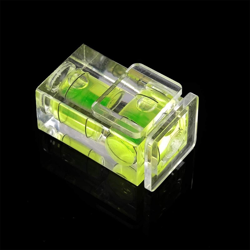 Camera Spirit Level 2-Axis Bubble Hot Shoe Flash Hot Shoe,