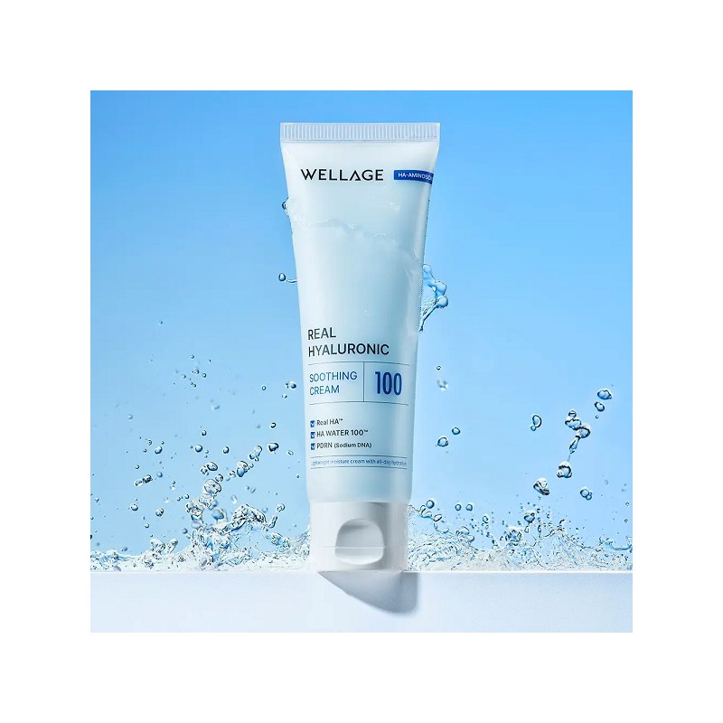 Wellage Real Hyaluronic Soothing Cream 80ml / 웰라쥬 리얼 히알루로닉