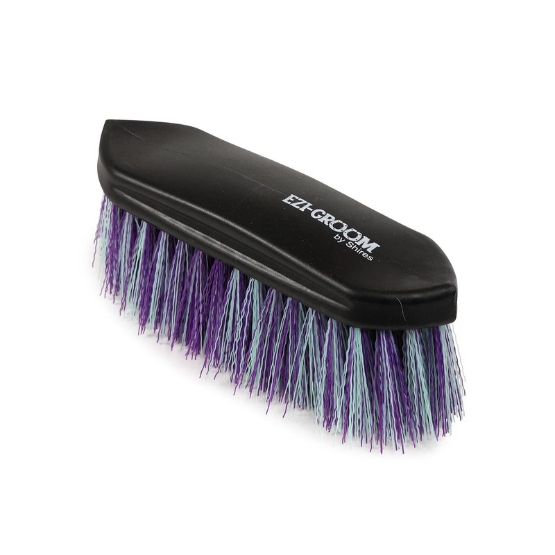 Shires Small Ezi Groom Dandy Brush One Size Blue Yellow
