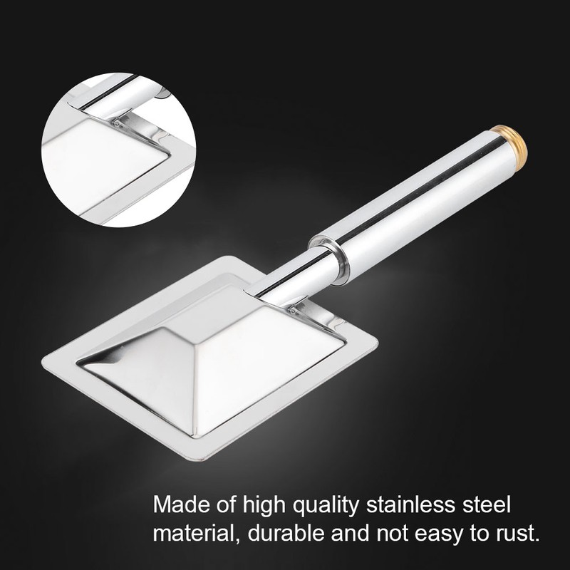 G1/2in Thread Handheld Shower Head High Pressure Square Shower Sprayer