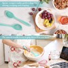 Armrouns Silicone Corner Spoon Slotted, Heat Resistant Rubber Spoonula for
