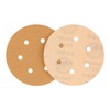 Dura-Gold Premium 120 Grit 6" Gold Sandpaper Discs, 6 Hole