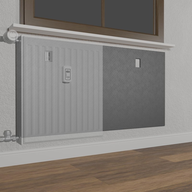 Radiator Reflective Wallpaper Made of Polystyrene - Heating Thermal Insulation