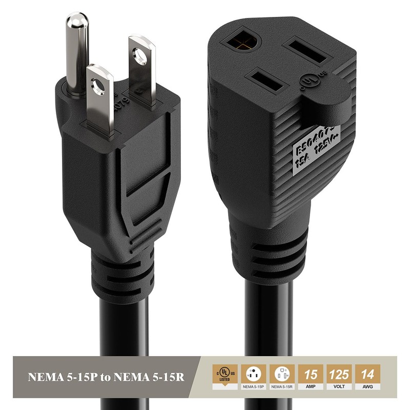 Power Extension Cord with on Off Switch 3-Prong 3 Outlet