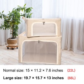 66L Large Cashmere Sweater Storage Bags | With 2 Bags of Natural Cedar Ball | Breathable Cashmere Garment Bag for Merino Wool/Knit Sweater, Stackable Knitwear Wool Clothes Storage Organizer Pouch