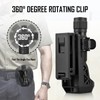 SQLJYU 360 Degree Rotation Torch Holster for Belt, Tactical Torch